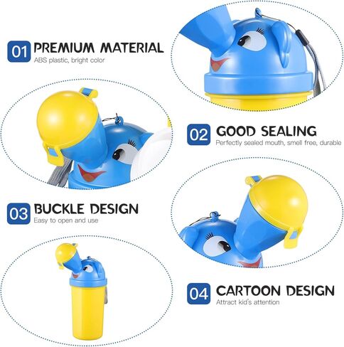 Gadpiparty Portable Baby Child Potty Urinal Emergency Urinal Toilet Upgrade Baby Boy Portable Potty Kid Potty Pee Training for Child Kid Toddler Car Travel and Camping in Kuwait