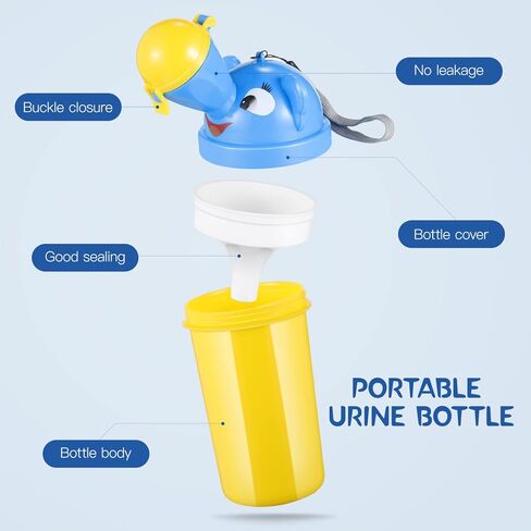 Gadpiparty Portable Baby Child Potty Urinal Emergency Urinal Toilet Upgrade Baby Boy Portable Potty Kid Potty Pee Training for Child Kid Toddler Car Travel and Camping in Kuwait