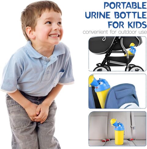 Gadpiparty Portable Baby Child Potty Urinal Emergency Urinal Toilet Upgrade Baby Boy Portable Potty Kid Potty Pee Training for Child Kid Toddler Car Travel and Camping in Kuwait