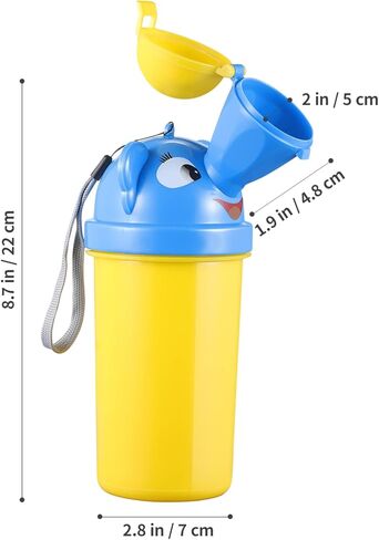 Gadpiparty Portable Baby Child Potty Urinal Emergency Urinal Toilet Upgrade Baby Boy Portable Potty Kid Potty Pee Training for Child Kid Toddler Car Travel and Camping in Kuwait