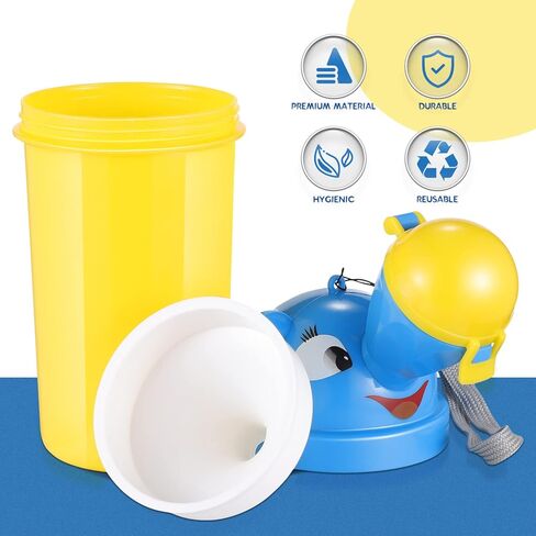 Gadpiparty Portable Baby Child Potty Urinal Emergency Urinal Toilet Upgrade Baby Boy Portable Potty Kid Potty Pee Training for Child Kid Toddler Car Travel and Camping in Kuwait