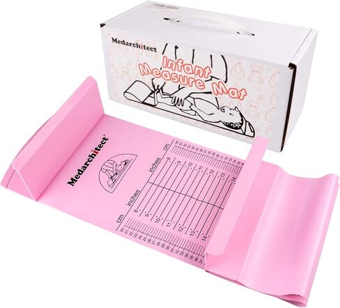 Medarchitect Baby Height Measuring Mat, Infantometer, 8-39 in, 20-99 cm | Easy Baby Length Measurement,Clear Dual-Scale Ruler,Fixed Headpiece & Sliding Foot Positioner in Saudi Arabia