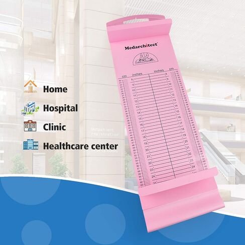 Medarchitect Baby Height Measuring Mat, Infantometer, 8-39 in, 20-99 cm | Easy Baby Length Measurement,Clear Dual-Scale Ruler,Fixed Headpiece & Sliding Foot Positioner in Saudi Arabia