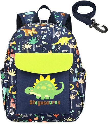 Cute Zoo Little 2d Backpack Kid Backpacks for Girls and Boys Toddler Backpack Waterproof Preschool Safety Harness Leash(DeepBlue Bus) in Saudi Arabia