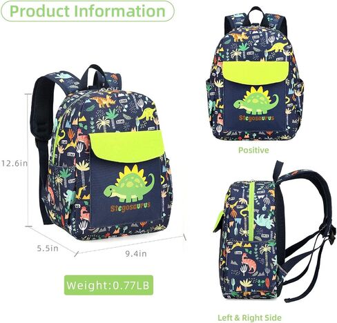 Cute Zoo Little 2d Backpack Kid Backpacks for Girls and Boys Toddler Backpack Waterproof Preschool Safety Harness Leash(DeepBlue Bus) in Saudi Arabia