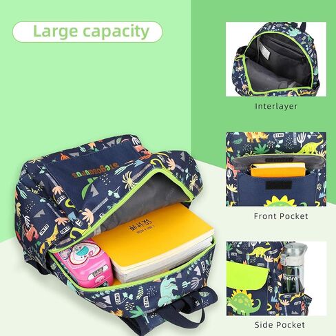 Cute Zoo Little 2d Backpack Kid Backpacks for Girls and Boys Toddler Backpack Waterproof Preschool Safety Harness Leash(DeepBlue Bus) in Saudi Arabia