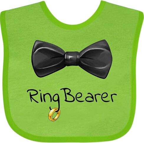 inktastic Ring Bearer- Black Bow Tie Baby Bib in Saudi Arabia