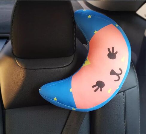 Kids Car Seat Travel Neck Pillow Soft Neck Support Cushion Car Seat Belt Cover Cushion Pillow Car Seatbelt Shoulder Pad Head Neck Support Pillow Seat Strap Pillow for Car Airplane Pushchair Travel in Saudi Arabia