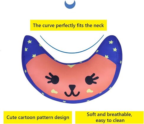Kids Car Seat Travel Neck Pillow Soft Neck Support Cushion Car Seat Belt Cover Cushion Pillow Car Seatbelt Shoulder Pad Head Neck Support Pillow Seat Strap Pillow for Car Airplane Pushchair Travel in Saudi Arabia