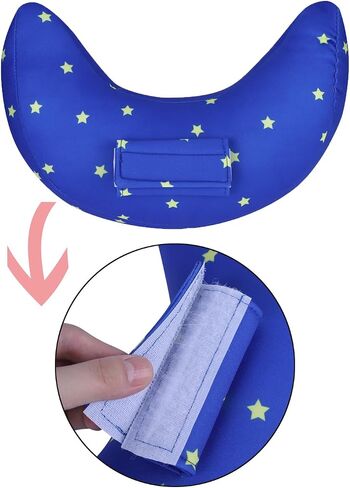 Kids Car Seat Travel Neck Pillow Soft Neck Support Cushion Car Seat Belt Cover Cushion Pillow Car Seatbelt Shoulder Pad Head Neck Support Pillow Seat Strap Pillow for Car Airplane Pushchair Travel in Saudi Arabia