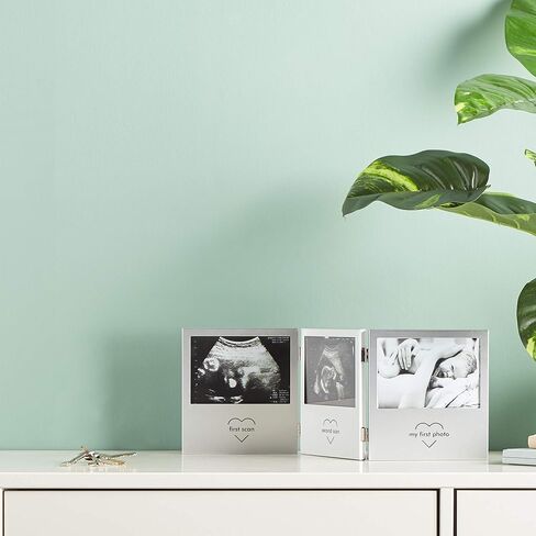 إطار صور ثلاثي سونوجرام لكاميرات تسجيل التصوير بالموجات فوق الصوتية وصور الأطفال من VonHaus - فكرة هدية مثالية للآباء in Kuwait