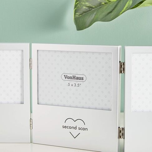 إطار صور ثلاثي سونوجرام لكاميرات تسجيل التصوير بالموجات فوق الصوتية وصور الأطفال من VonHaus - فكرة هدية مثالية للآباء in Kuwait