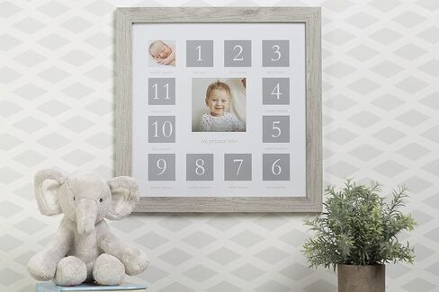 Kate & Milo Five Year Baby Memory Book in Spanish, Gray Chevron | Guided Baby Memory Book, First 5 Years Milestone Journal, Photo Album Pages, Baby Gift in Saudi Arabia