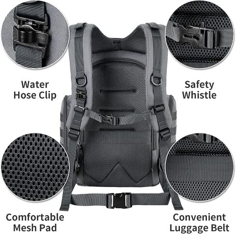 SHARKMOUTH Military Diaper Bag for Men: 100% Confident Carry for Dads | Tactical Masculine Style Dads Proud to Carry - Built Tough for Daily Parenting/Travel/Outdoor Adventures (Black) in Saudi Arabia