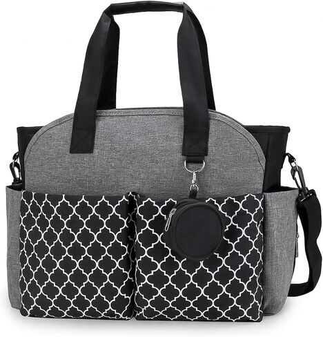 Lmbabter Diaper Bag Tote with Changing Station Upgrade Multi-Function Baby Bag with Adjustable Shoulder Strap in Saudi Arabia