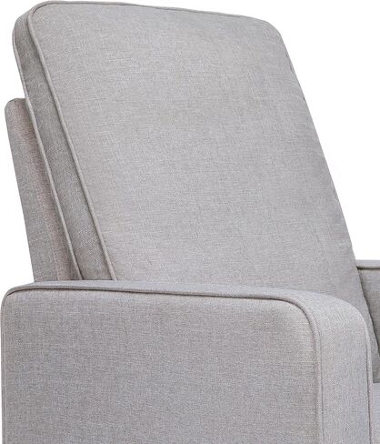DaVinci Casey Pillowback Swivel Glider in Misty Gray, Greenguard Gold Certified in Kuwait