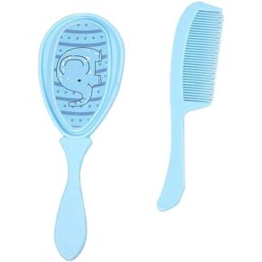 Baby Hair Brush and Comb Set Grooming Kit Soft Hair Bristles Massage Hair Brush for Newborns Toddlers 2Pcs Random Color Durable and Deft in Kuwait