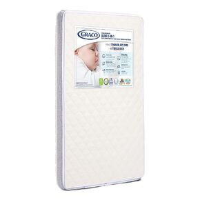 Graco Ultra 2-in-1 Premium Dual-Sided Crib & Toddler Mattress – GREENGUARD Gold Certified, CertiPUR-US Certified Foam Core, Ultra-Soft 100% Machine-Washable Zip-Off Mattress Cover, 2-Sided Mattress in Saudi Arabia