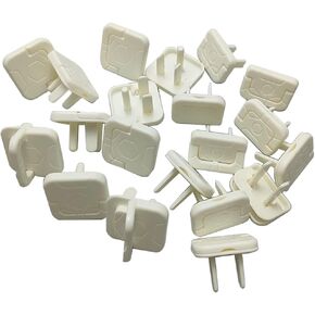 20PackWhite Outlet Covers with Hidden Pull Handle Baby Proofing Plug Covers 2-Prong and 3-Prong Electrical Outlet Cap, Safety Power Outlet Plug Covers,Protectors Kid Proof Outlet Cap in Kuwait