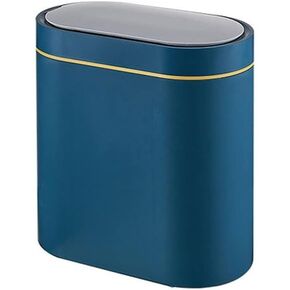 Garbage Can Trash Can Bin Smart Sensor Trash Can Electronic Automatic Household Bathroom Toilet Waterproof Narrow Seam Storage Bucket Smart Home Trash Bin Trash Bin Waste Bin Waste Basket ( Color : Bl in Kuwait