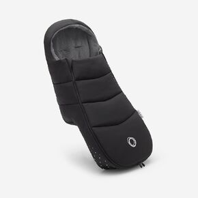 Bugaboo Footmuff - All-Season Stroller Accessory Weatherproof Climate Control Removable and Reflective - Midnight Black in Saudi Arabia