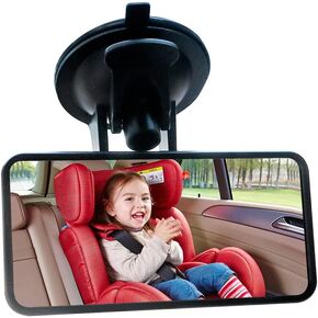 Car Mirror Baby Rear Facing Seat,HD 4.5" 360°Rotatable&Vacuum Suction Cup Mount Baby Car Mirror for Windshield,Dashboard,Ideal Preferred Rear View Mirror for Parents in Kuwait