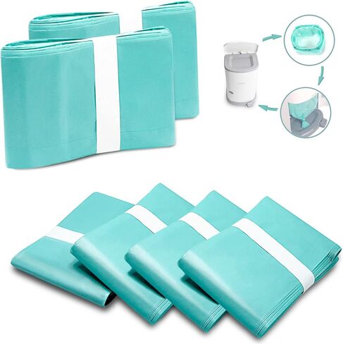 6 Pack of Diaper Disposal Liners Compatible with Janibell Brand Akord, 280 Slim Model Adult Refills, Continuous Liner System Eliminates Waste in Saudi Arabia