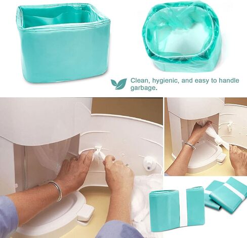 6 Pack of Diaper Disposal Liners Compatible with Janibell Brand Akord, 280 Slim Model Adult Refills, Continuous Liner System Eliminates Waste in Saudi Arabia