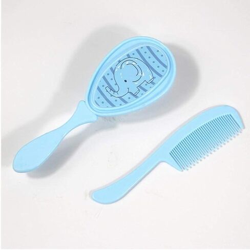 Baby Hair Brush and Comb Set Grooming Kit Soft Hair Bristles Massage Hair Brush for Newborns Toddlers 2Pcs Random Color Durable and Deft in Kuwait