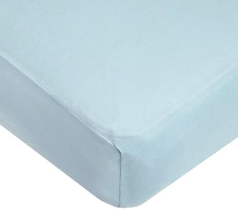 American Baby Company 3 Pack Fitted Crib Sheets 52x28",Blue Star/Blue/White | 100% Natural Cotton Crib and Toddler Bed Sheets, Soft, Breathable & Hypoallergenic, Gentle on Skin, Neutral for Boys & Girls in Saudi Arabia