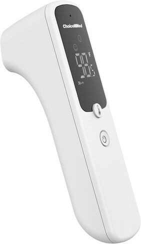 CHOICEMMED Forehead Infrared Thermometer Gun - Newborn, Baby, Kids, and Adult Infrared Thermometer - Digital Thermometer with Fever Alert - Temperature Thermometer Accurate Fast Temperature Reading in Saudi Arabia