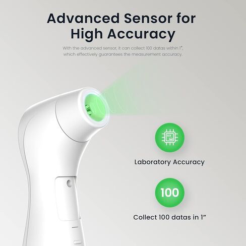 Thermometer for Kids, Non-Contact Thermometer for Adults, 2 in 1 Mode Digital Thermometer for Home Use, Fast Reading & Silent Mode, FSA/HSA Eligible, White in Saudi Arabia
