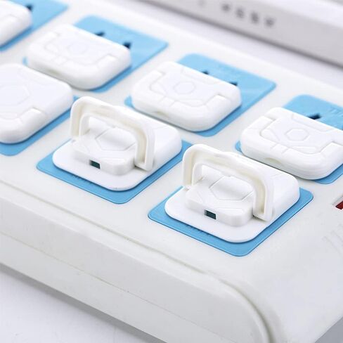 20PackWhite Outlet Covers with Hidden Pull Handle Baby Proofing Plug Covers 2-Prong and 3-Prong Electrical Outlet Cap, Safety Power Outlet Plug Covers,Protectors Kid Proof Outlet Cap in Kuwait