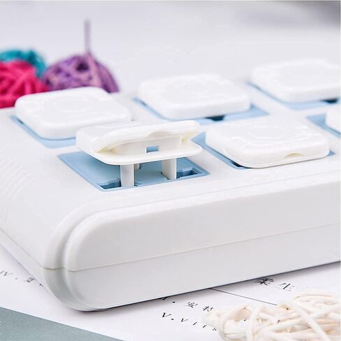 20PackWhite Outlet Covers with Hidden Pull Handle Baby Proofing Plug Covers 2-Prong and 3-Prong Electrical Outlet Cap, Safety Power Outlet Plug Covers,Protectors Kid Proof Outlet Cap in Kuwait