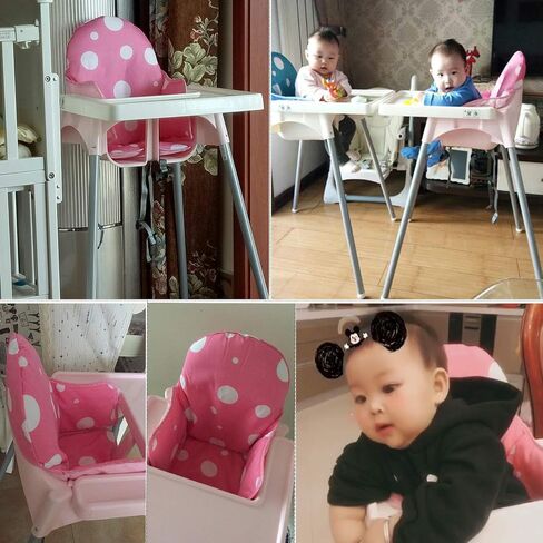Highchair Cushion for IKEA Antilop Highchair, New Version Baby Highchair Seat Covers, More Thick, Washable Foldable, Child Chair Insert Mat Padding (Blue) in Saudi Arabia