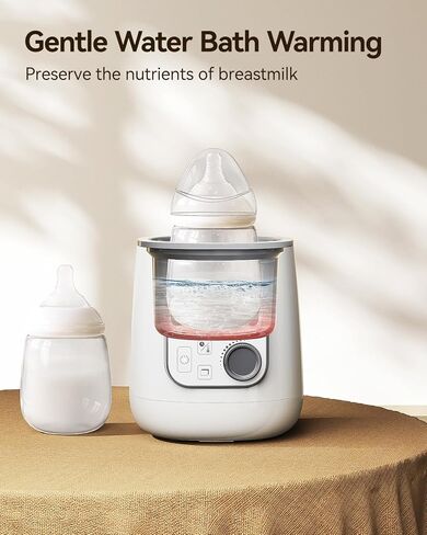 Bottle Warmer, Larex 10 in 1 Multi-Function Fast Baby Bottle Warmer for Breastmilk or Formula, with Fast Warming, Keep Warm, Food Heating, and Steam in Kuwait