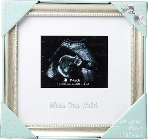 إطار تذكاري من ليل بيتش يبارك هذا الطفل، هدايا مدروسة، هدية للآباء الجدد، أو إضافة إلى سجل الأطفال، فضي in Kuwait
