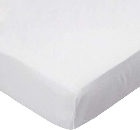 SheetWorld 100% Cotton Percale Extra Deep Fitted Portable Mini Crib Sheet 24 x 38 x 5.5, Solid Ivory Woven, Made in USA in Saudi Arabia