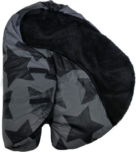 7AM Enfant Baby Car Seat - Nido Quilted Baby carier Cover, Hooded Soft Plush Lining, Stroller | (Heather Grey, Small 0-6M) in Saudi Arabia