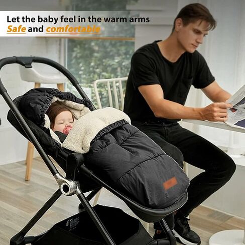 LAT Baby Warm Bunting Bag Universal,Stroller Sleeping Bag Cold Weather,Waterproof Toddler Footmuff in Kuwait
