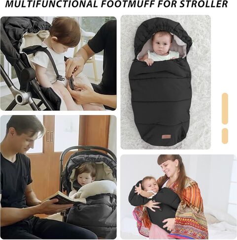 LAT Baby Warm Bunting Bag Universal,Stroller Sleeping Bag Cold Weather,Waterproof Toddler Footmuff in Kuwait