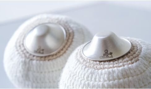 The Original Silver Nursing Cups - Nipple Shields for Nursing Newborn - Nipple Covers Breastfeeding - Newborn Essentials Must Haves - 925 Silver in Saudi Arabia