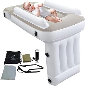 سرير طائرة قابل للنفخ للاطفال والرضع والرضع - سرير سفر للاطفال الصغار مع مضخة يدوية من اي سي اتش زد اي دي in Kuwait