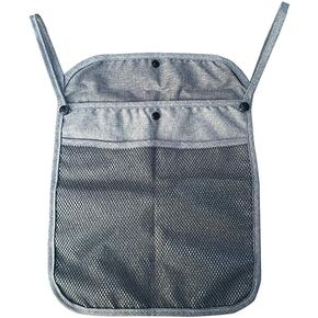 منظم حقيبة عربة الأطفال باللون الأسود مع جيبين للتخزين وجيب شبكي أمامي لقماش الزجاجات وحفاضات الأطفال in Kuwait