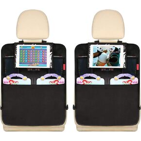 Kaiphy Car Backseat Organizer - Car Seat Protector - 2 Pack - Premium Quality Car Kick Mats Car Seat Organizer with 10" Tablet Holder - Extra Large Pocket-ECO Friendly Waterproof material- Sturdy Top in Saudi Arabia