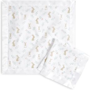 aden + anais Essentials Issie Security Blankets, Super Soft 100% Cotton Muslin, 2 Pack, Blushing Bunnies in Saudi Arabia