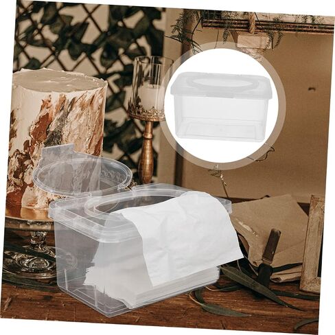 SAFIGLE 2pcs Baby Wipes Box Wipe Holder for Bathroom Diaper Dispensers Wet Wipe Dispenser Toilet Tissue Holder Stand Car Heater Travel Wipes Case Wipe Holder for Diaper Bag Pp Household in Saudi Arabia
