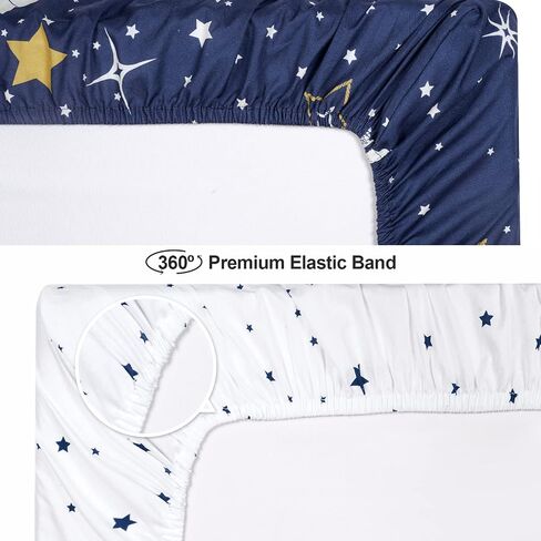 PHF 100% Cotton Bassinet Sheets 2 Pack, Soft Breathable Comfortable Cradle for Baby Boys Girls, Premium Fits Various Mattress Pad, Woodland Animals in Saudi Arabia