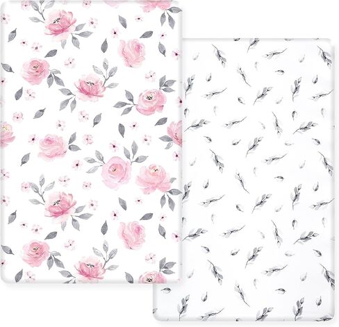PHF 100% Cotton Bassinet Sheets 2 Pack, Soft Breathable Comfortable Cradle for Baby Boys Girls, Premium Fits Various Mattress Pad, Woodland Animals in Saudi Arabia