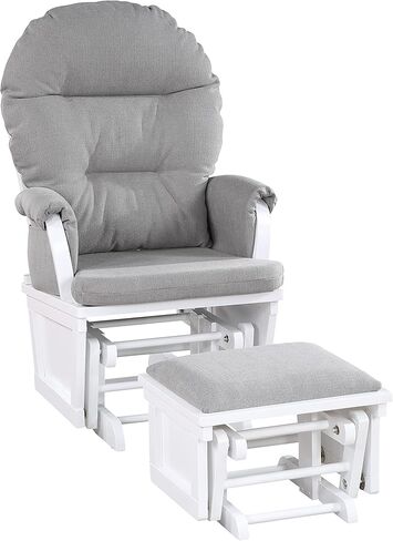 Suite Bebe Madison Glider & Ottoman, White/Oyster in Kuwait